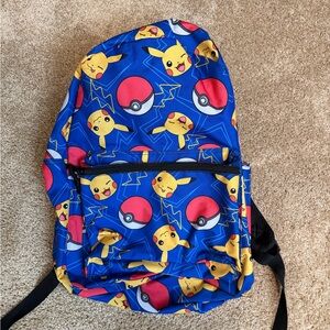 Blue Pikachu Kids Backpack
